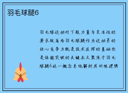 羽毛球腿6